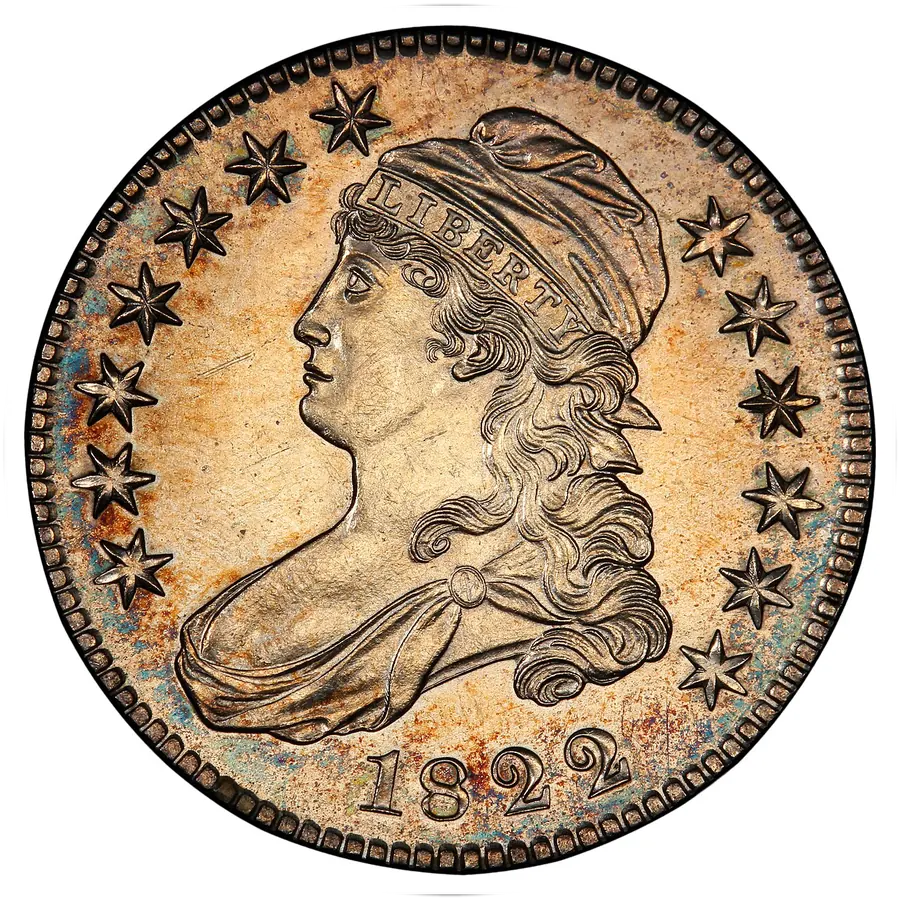 1822 Capped Bust half dollar proof, obverse