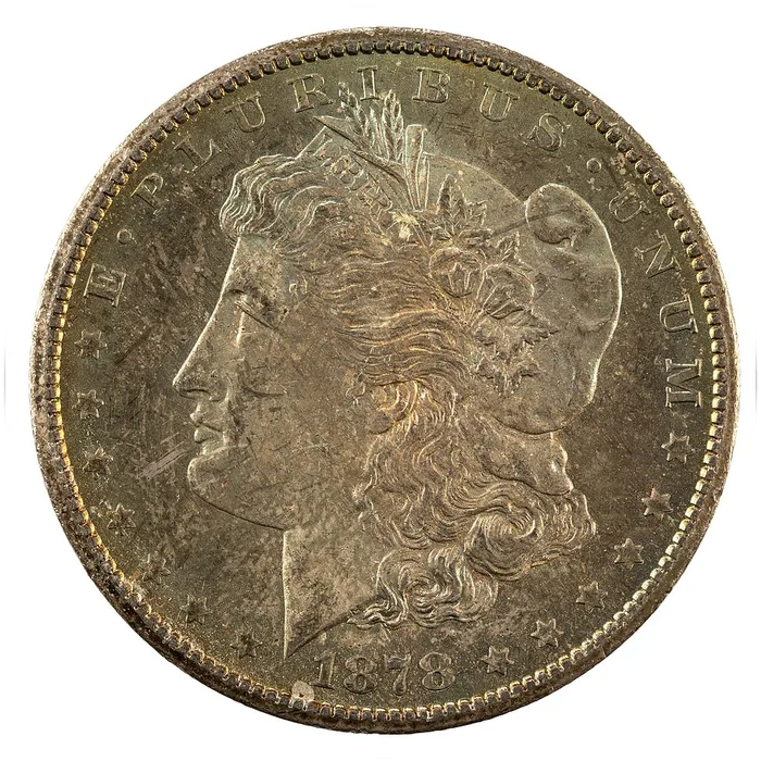 1878-CC Morgan silver dollar, obverse